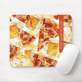 Pizza & Bier - Pro Mann, halte Abstand Mousepad (Mit Mouse)