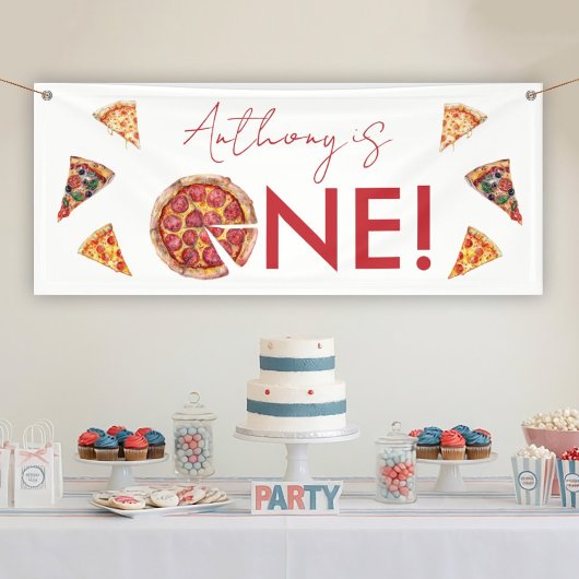 Pizza Birthday Banner