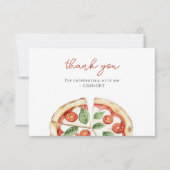 Pizza Birthday Dankeskarte (Vorderseite)
