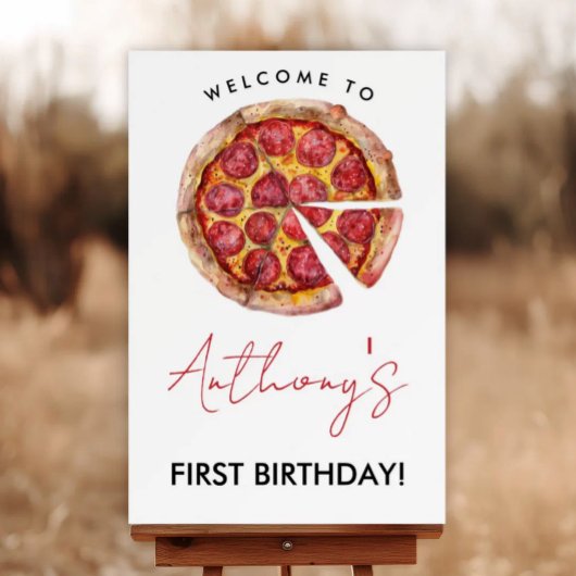 Pizza Birthday Einladung