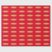PIZZA BIRTHDAY FUNNY WRAPPING PAPIER GESCHENKPAPIER (Flach)
