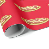 PIZZA BIRTHDAY FUNNY WRAPPING PAPIER GESCHENKPAPIER (Rolleneckpunkt)