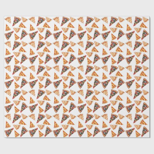 Pizza Birthday Geschenkpapier (Flach)