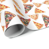 Pizza Birthday Geschenkpapier (Rolleneckpunkt)