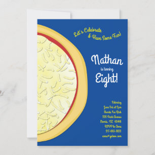 Pizza Birthday Party Einladung