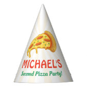 Pizza Birthday Party Hat Partyhütchen (Vorderseite)
