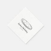 Pizza Birthday Party Napkin Serviette (Ecke)