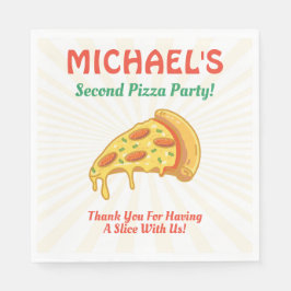 Pizza Birthday Party Napkins Serviette