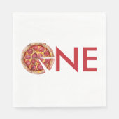 Pizza Birthday Serviette (Vorderseite)
