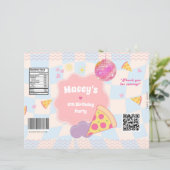 Pizza Birthday Treat Party Favor Chip Bag (Stehend Vorderseite)