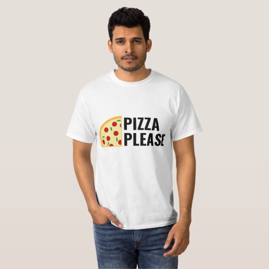 Pizza-bitte T - Shirt (Vorne ganz)