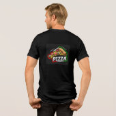 Pizza Black T - Shirt (Rückseite voll)