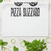 Pizza Blizzard Bike Courier Driver Geschirrtuch (Gefaltet)