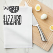 Pizza Blizzard Bike Courier Driver Geschirrtuch (Viertel Falte)