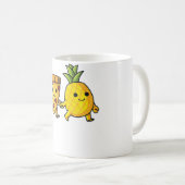 Pizza Bo Skateboard Pizza Skaten Kawaii Skater Fu Kaffeetasse (VorderseiteRechts)