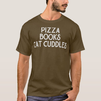 Pizza Books Cat Cuddles Funny Feinschmecker Book & T-Shirt