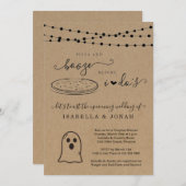 Pizza & Booze bevor ich Coupels Polterabend mache Einladung (Vorne/Hinten)