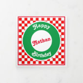 Pizza Box Pizza Puns Birthday Dreifach Gefaltete Karte (Cover)