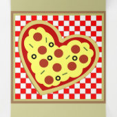 Pizza Box Puns Jubiläum Valentine Tri-Falten Karte (Innenseite Mitte)