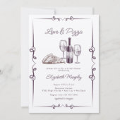 Pizza | BRAUTPARTY Einladung (Vorderseite)