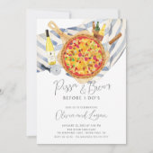 Pizza & Brew Probe Dinner Einladung (Vorderseite)