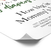 Pizza, Brews and Diapers Wie groß ist der Bauch de Poster (Ecke)