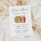 Pizza & Brews bevor ich Probe essen Einladung