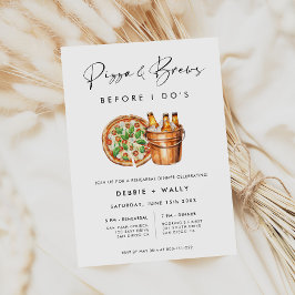 Pizza & Brews bevor ich Probe essen Einladung