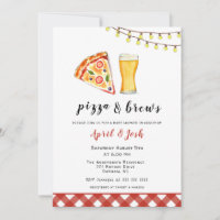 Pizza & Brews Co Ed Baby Dusche