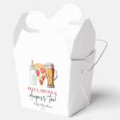 Pizza Brews und Diapers auch! Babyparty Geschenkschachtel (Geöffnet)