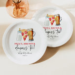 Pizza Brews und Diapers auch! Babyparty Pappteller<br><div class="desc">Das sind auch Pizza Brews und Diapers! Baby Shower Paper Teller!</div>