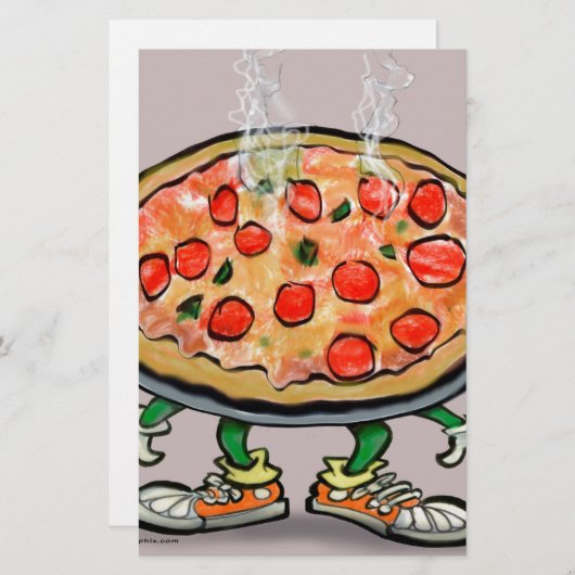 Pizza Briefpapier (Vorne/Hinten)