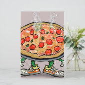 Pizza Briefpapier (Stehend Vorderseite)