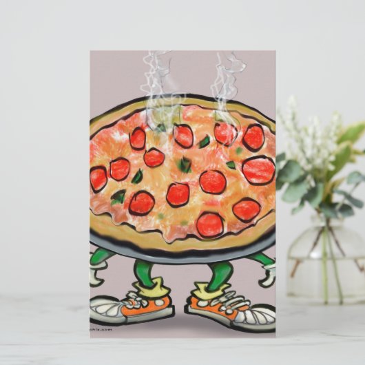 Pizza Briefpapier (Stehend Vorderseite)