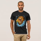 Pizza Brüllen T-Shirt (Vorne ganz)