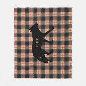 Pizza Buffalo Kariert Wild Coyote Dog anpassen Fleecedecke (Vorderseite)