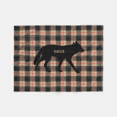 Pizza Buffalo Kariert Wild Coyote Dog anpassen Fleecedecke (Vorderseite (Horizontal))