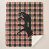 Pizza Buffalo Kariert Wild Coyote Dog anpassen Sherpadecke (Vorderseite)
