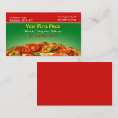 Pizza Business Card Visitenkarte (Vorne/Hinten)