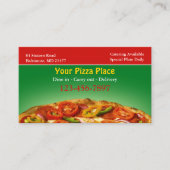 Pizza Business Card Visitenkarte (Vorderseite)