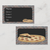 Pizza Business Card Visitenkarte (Vorne/Hinten)