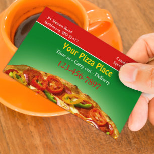Pizza Business Card Visitenkarte