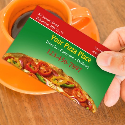 Pizza Business Card Visitenkarte