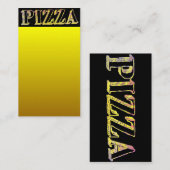 Pizza Business Card Visitenkarte (Vorne/Hinten)