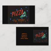 Pizza Business Card Visitenkarte (Vorne/Hinten)