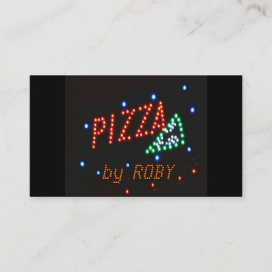 Pizza Business Card Visitenkarte (Vorderseite)