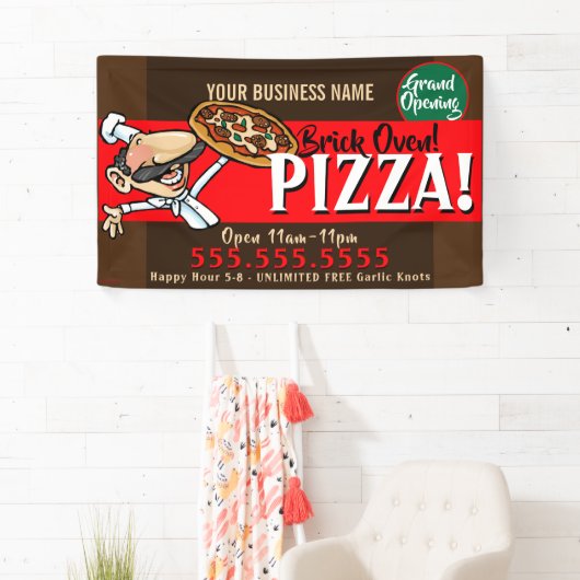 Pizza Business Customizable Promo Banner (Insitu)