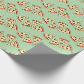 Pizza by Slice Design Wrapping Paper Geschenkpapier (Ecke)