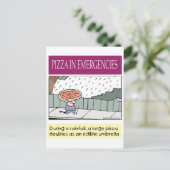 Pizza card-c postkarte (Stehend Vorderseite)