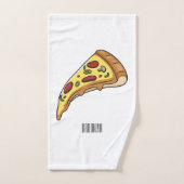 Pizza Cartoon Illustration Badhandtuch Set (Handtuch)